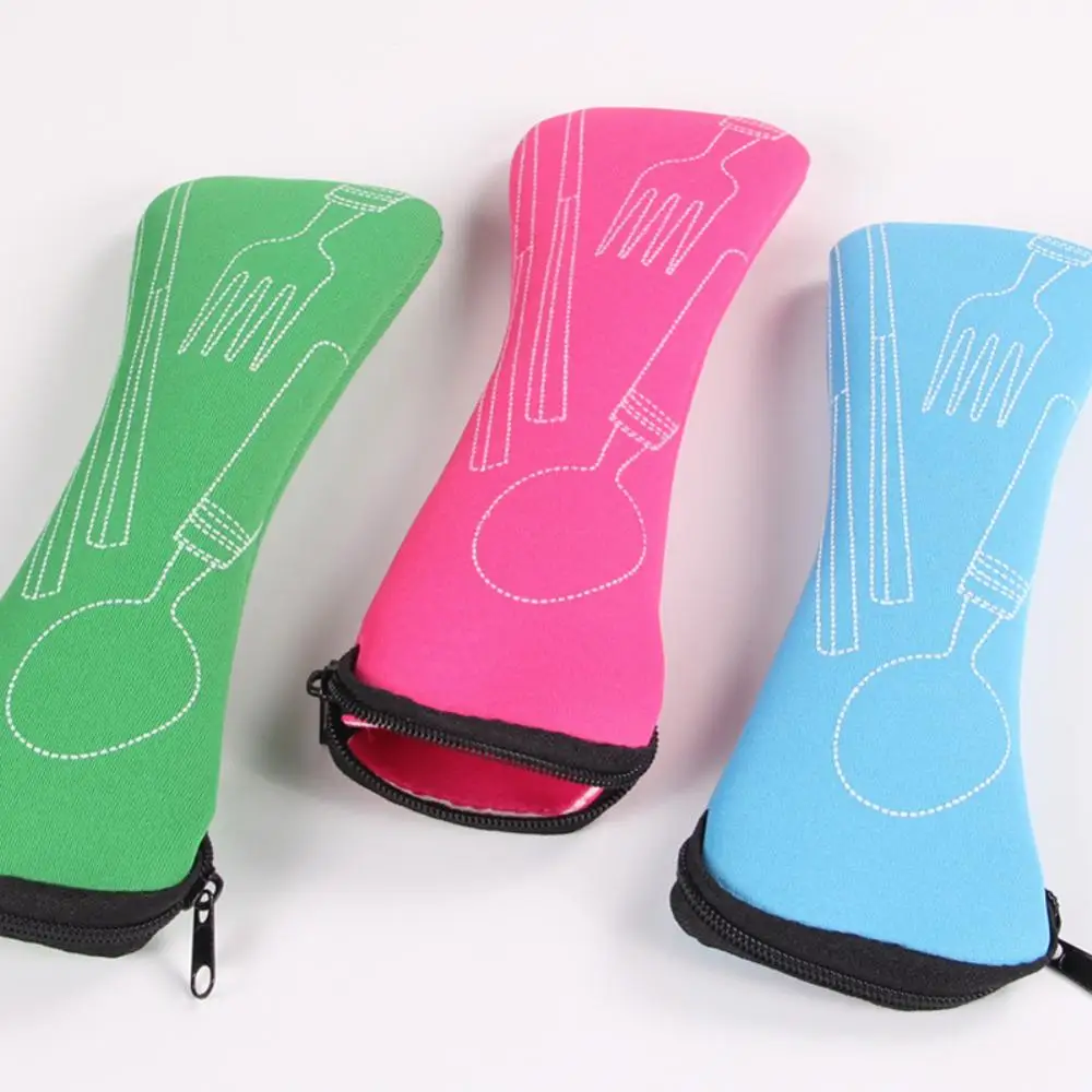 2033466-g57d1q.jpg 1Pcs Portable Travel Cutlery Bag Flip Cover Type Cutlery Case Kitchen Students Picnic Fork Spoon Case Household Dinnerware Bag - Image 2