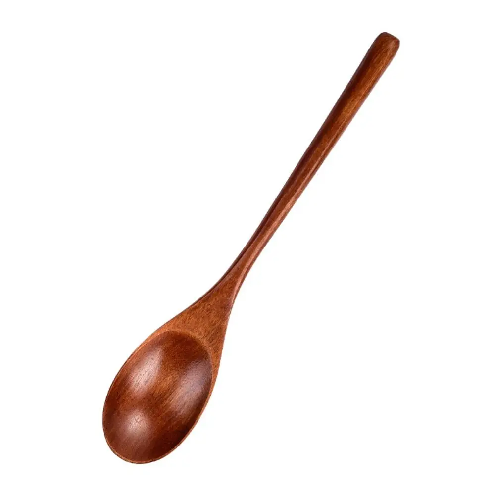 New Wooden Spoon Wooden Fork Utensil Cereal Fork Kitchen Accessories Kitchen Spoon Fork Dinnerware Cutlery Rice Soups Spoon