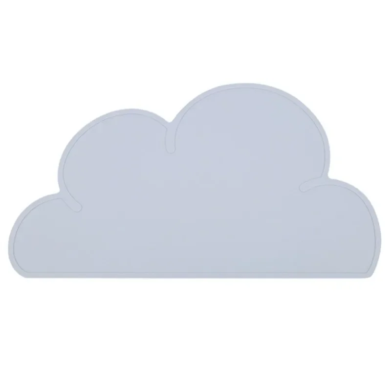 Food Grade Silicone 1Pcs Kitchen Gadget Cloud Shape Placemat Kids Plate Mat, Waterproof, Heat Insulation, Easy Cleaning