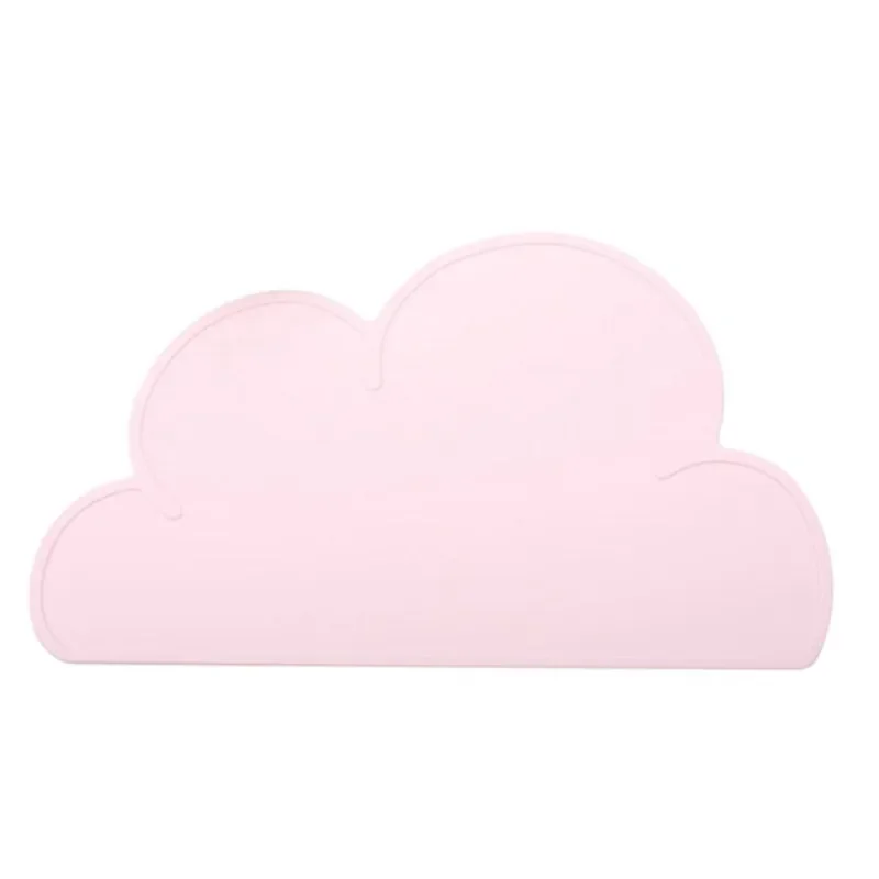 Food Grade Silicone 1Pcs Kitchen Gadget Cloud Shape Placemat Kids Plate Mat, Waterproof, Heat Insulation, Easy Cleaning