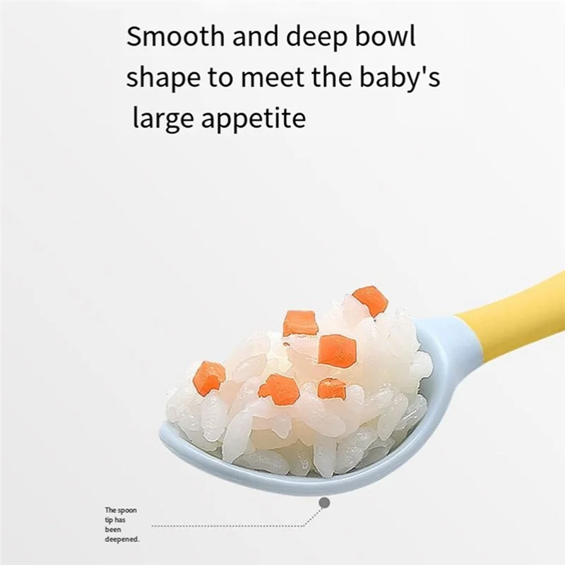 AAAN-Toddler Tableware Baby Spoon And Fork Set Children's Eating Training Tableware Children's Baby Toddler Feeding Set