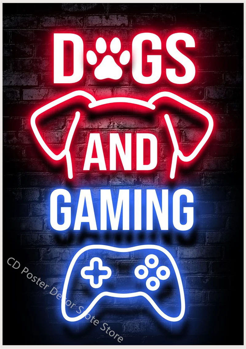 Gaming Quotes Poster Custom Posters DIY Funny Gamer Slogan Home Game Room Playroom Decor Aesthetic Art Wall Painting Sticker