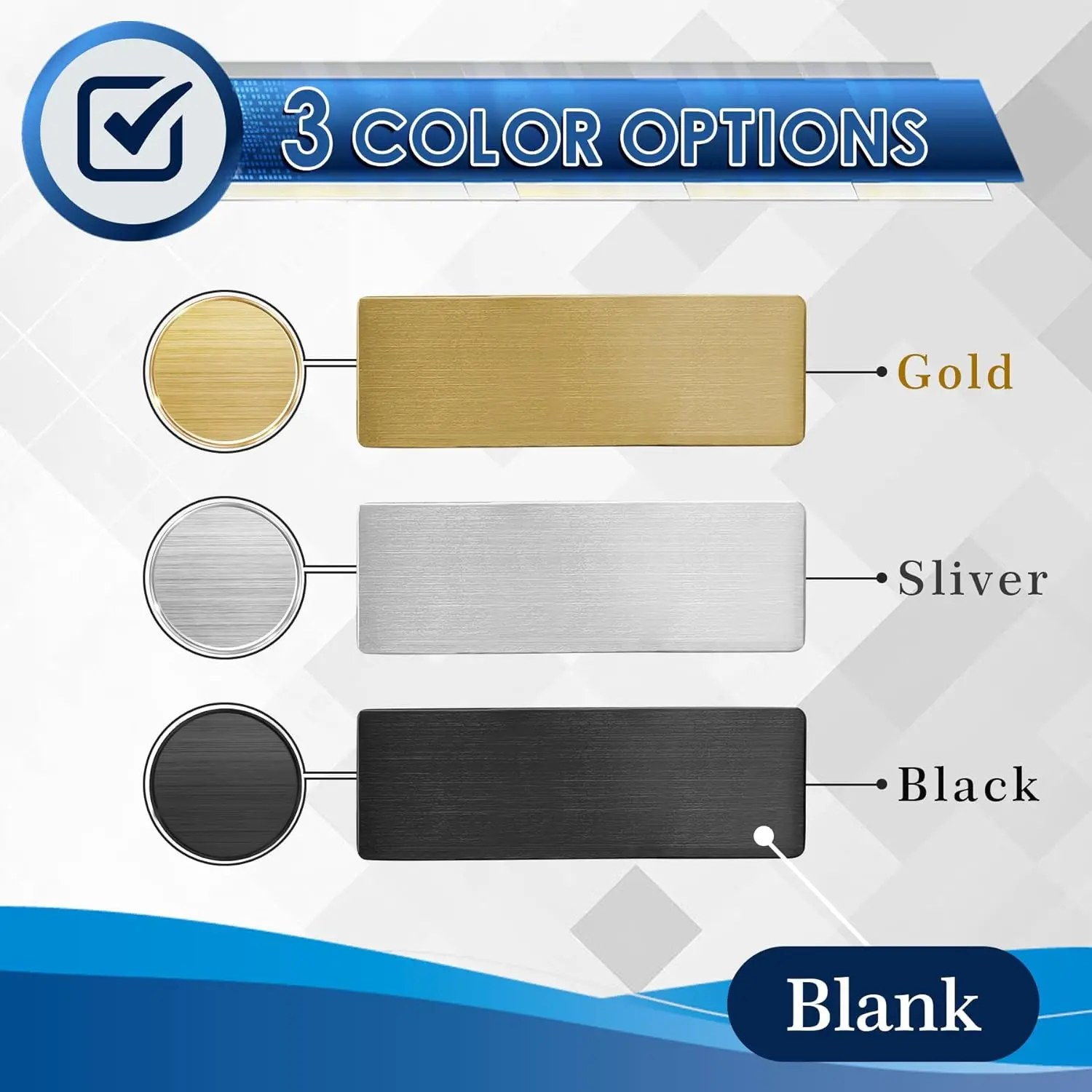 Free Customizable Steel Metal Tag Business ID Plate Personalized Engraved any Text Logo Name  Plaques & Signs for Mail Box/ Door