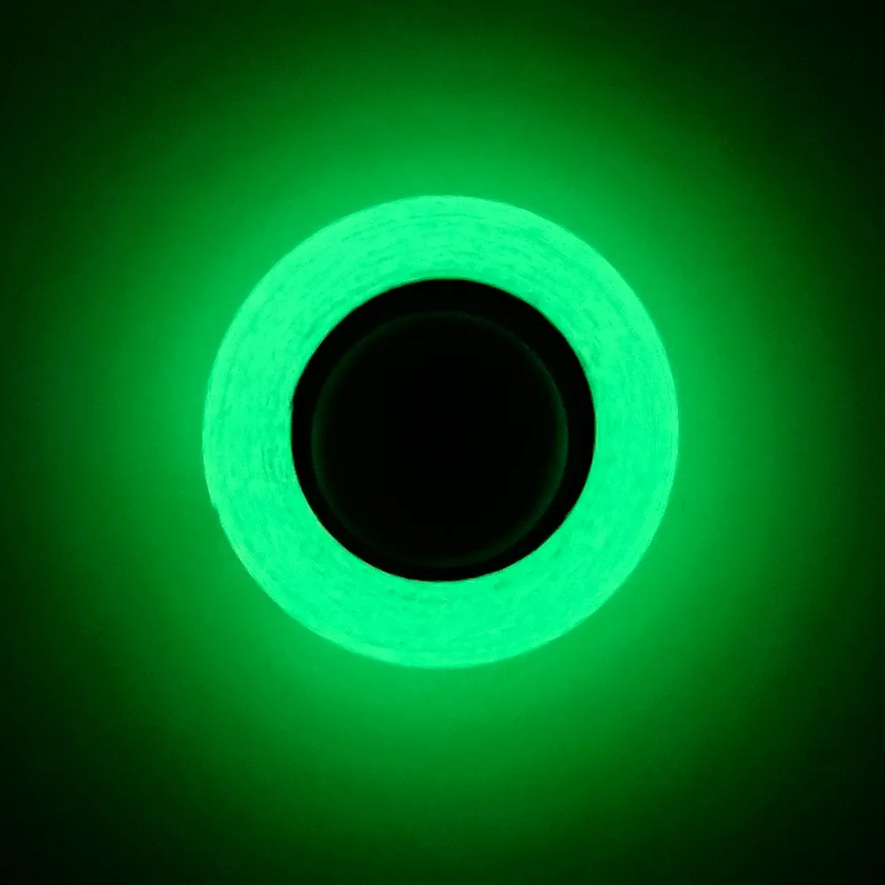 1Roll Fluorescent Self-Adhesive Glow-In-The-Dark Tape Light Strip Fire Channel Stage Decoration Safety Exit Warning Sticker Tape