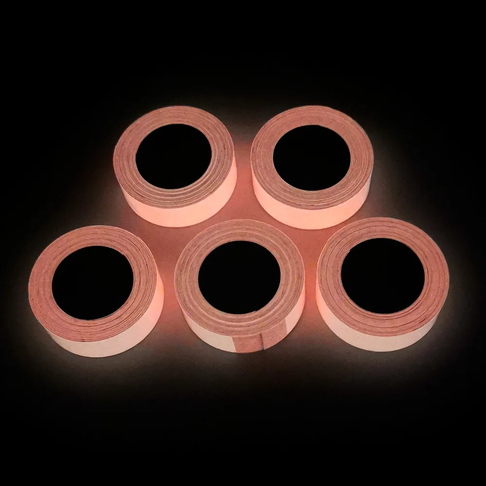 1Roll Fluorescent Self-Adhesive Glow-In-The-Dark Tape Light Strip Fire Channel Stage Decoration Safety Exit Warning Sticker Tape