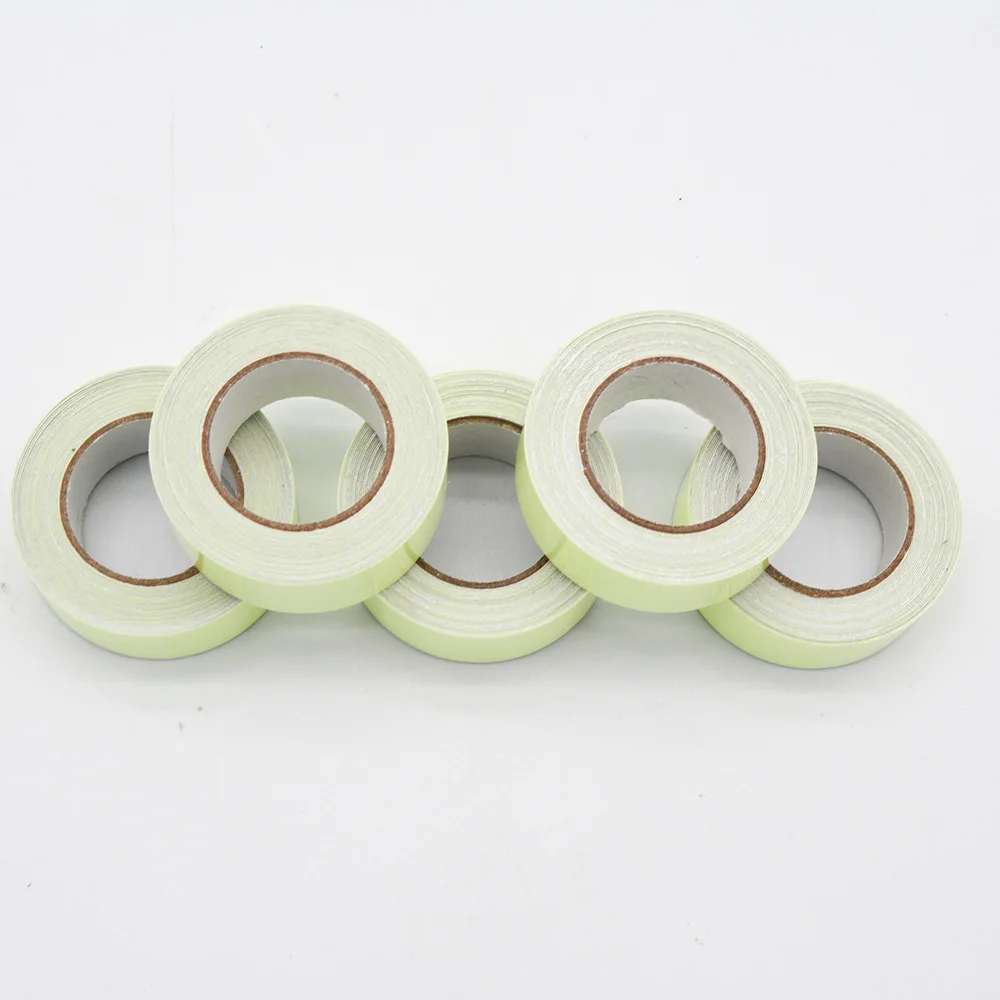 1Roll Fluorescent Self-Adhesive Glow-In-The-Dark Tape Light Strip Fire Channel Stage Decoration Safety Exit Warning Sticker Tape