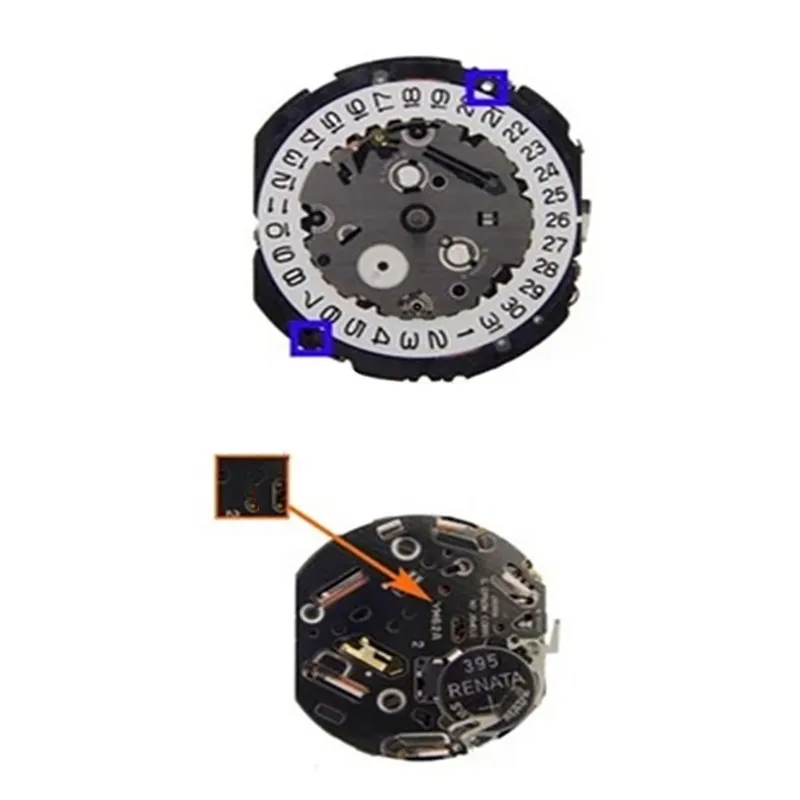 YM62A Replaces 7T62A Quartz Movement Date At 3 Watch Repair Parts Replacement Parts