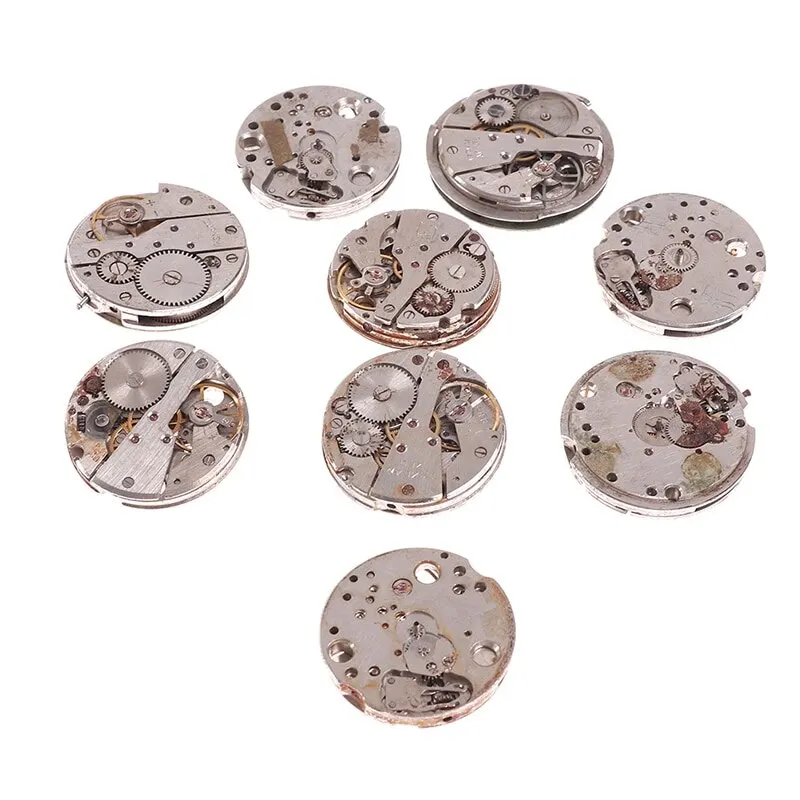 Steampunk Old Watch Movement Parts Gears Cogs Wheels Assorted Art DIY【Random】