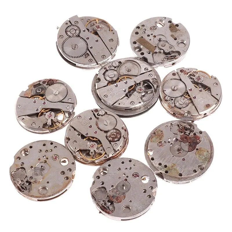 Steampunk Old Watch Movement Parts Gears Cogs Wheels Assorted Art DIY【Random】