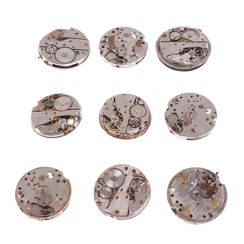 Steampunk Old Watch Movement Parts Gears Cogs Wheels Assorted Art DIY【Random】