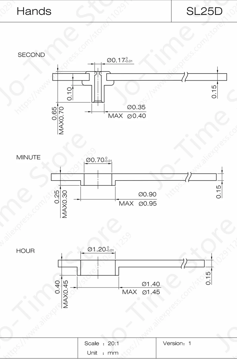 Sunon SL25-3 Quartz Watch Movement Calendar Date Display China Made Wristwatch Part Affordable Replacement 2015 Model