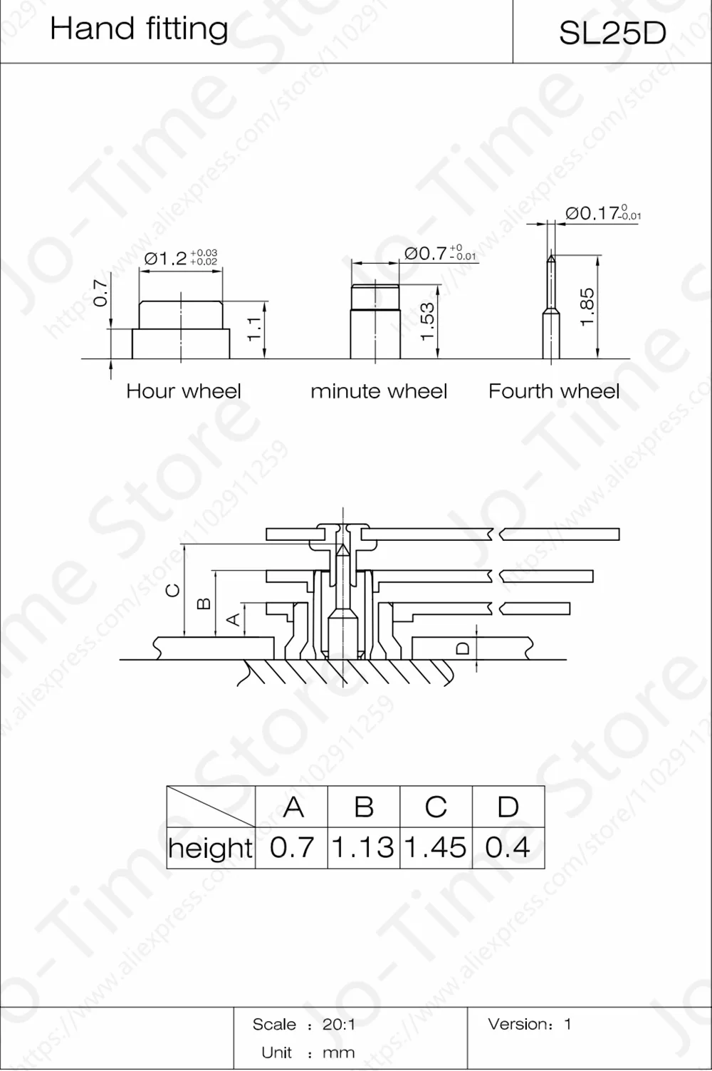 Sunon SL25-3 Quartz Watch Movement Calendar Date Display China Made Wristwatch Part Affordable Replacement 2015 Model