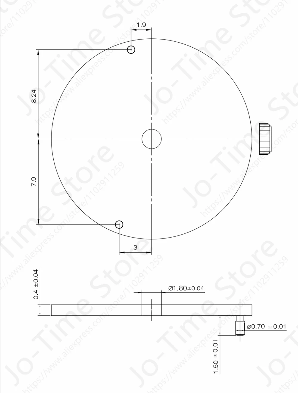 Sunon China Sp68 Quartz Movement - Sweep Second Hand Mechanical 3-Hands Watch Movement for Watchmakers