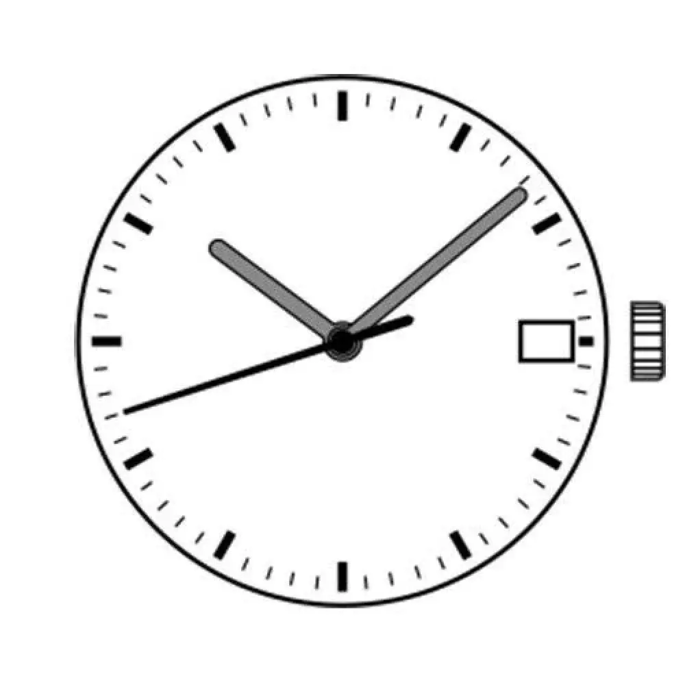 SL28 Quartz Watch Movement Replacement Date at 3 O'Clock 3 Hands Single Calendar Watch Repair Accessories for Watchmaker