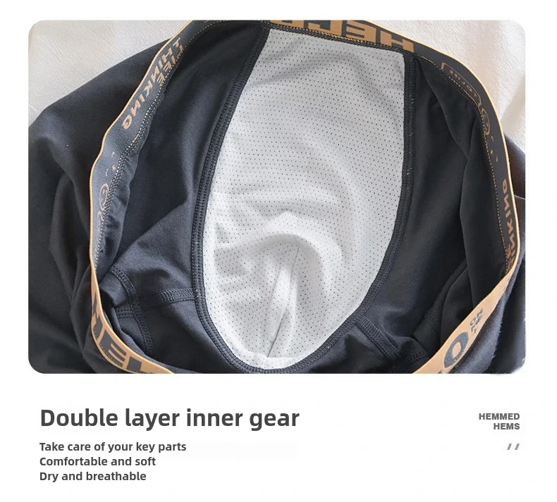 1/5pcs Men's Underwear, Breathable Comfy Quick Drying Stretchy Boxer Trunks, Sexy Underpants, Men's Trendy Boxer Panties