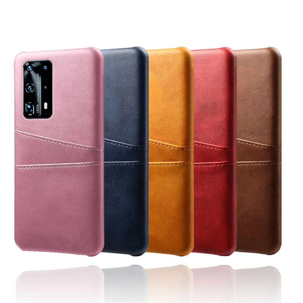 For Huawei P40 Pro Lite Card Slot Holder PU Leather Case For Huawei P40 P40pro P40lite P30 P20 Mate 30 pro 20 lite Cover Capa