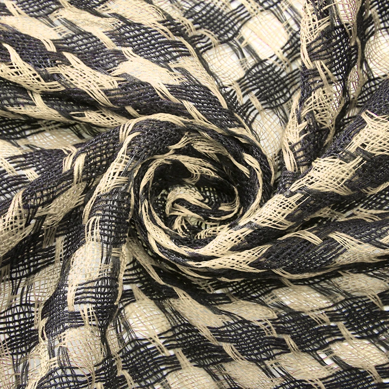 Houndstooth Scarf Plaid Hijab Bandana Hiking Scarves Arab Tactical Elegant Womens Shawl Shemagh Light Tassel For Men 100X100cm