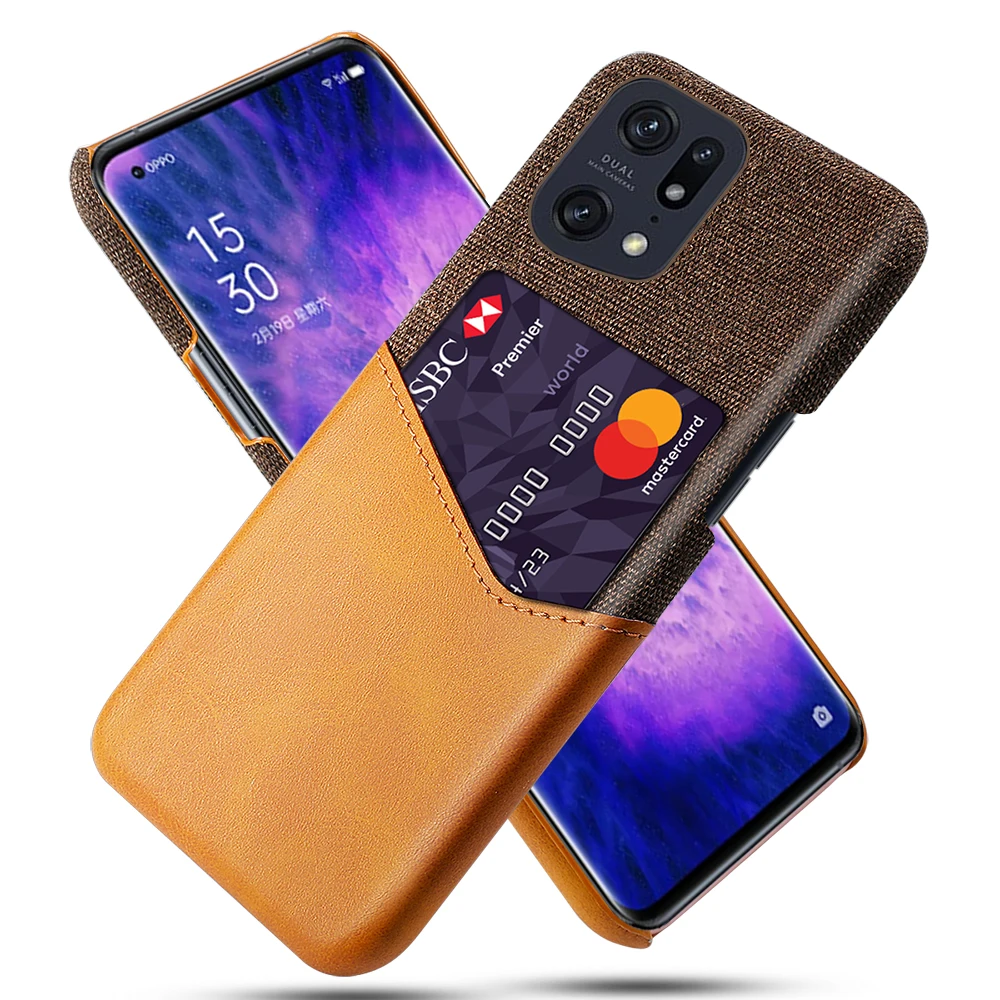 Business Case For OPPO Find X5 Pro Realme GT2 9 Pro Plus 9i V25 C35 Funda Card Slots Cover For OPPO A36 Reno7 Z SE 5G Capa Coque