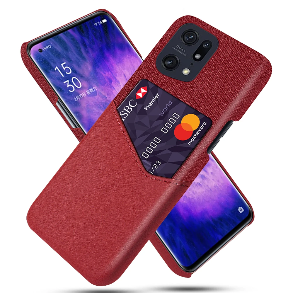 Business Case For OPPO Find X5 Pro Realme GT2 9 Pro Plus 9i V25 C35 Funda Card Slots Cover For OPPO A36 Reno7 Z SE 5G Capa Coque