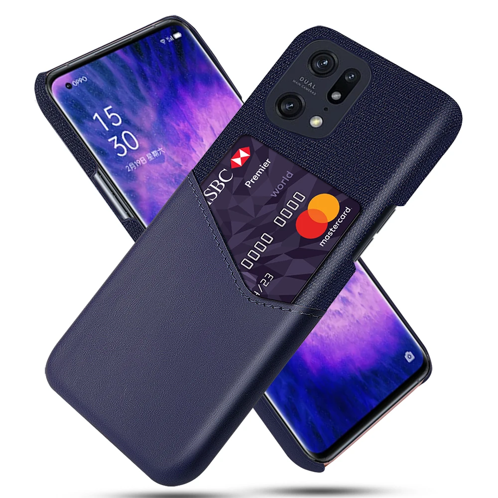 Business Case For OPPO Find X5 Pro Realme GT2 9 Pro Plus 9i V25 C35 Funda Card Slots Cover For OPPO A36 Reno7 Z SE 5G Capa Coque