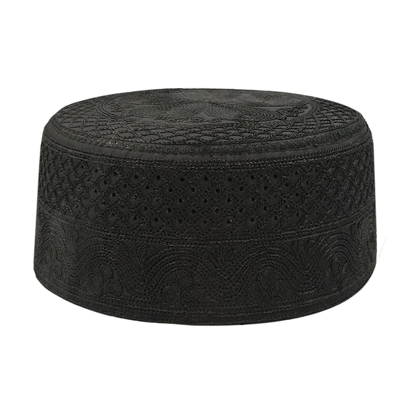 New Muslim Men Prayer Hats Cotton Embroidery Caps Arab Man Saudi Arabia Islamic Hat Turban Hijab Jewish Cap Islam Headscarf