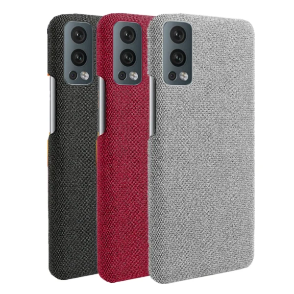 oneplus nord 2 case Luxury Fabric Antiskid Phone Cover For One Plus 1+ Nord2 Funda Cloth Coque For 1+Nord2 5G 6.43" 2021 Capa