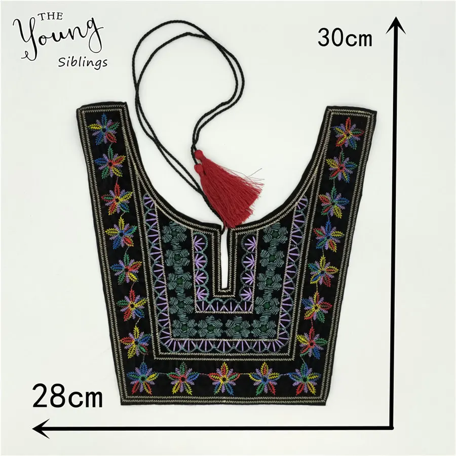 High Quality Lace Collar DIY Embroidery Ethnic Style Lace Neckline Decorative Clothes Neckline Accessories Decals