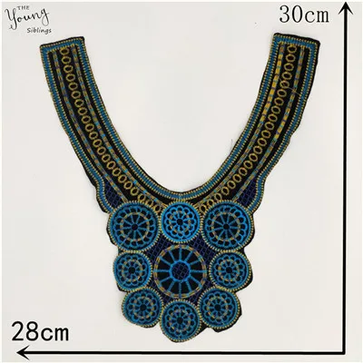 High Quality Lace Collar DIY Embroidery Ethnic Style Lace Neckline Decorative Clothes Neckline Accessories Decals