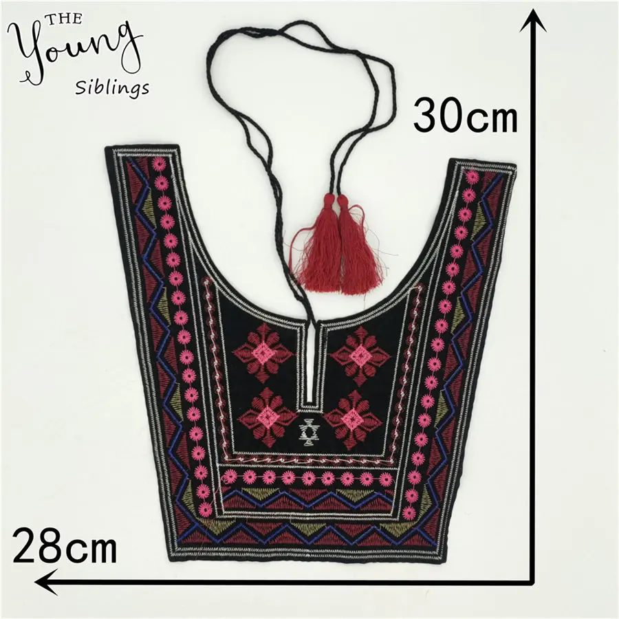 High Quality Lace Collar DIY Embroidery Ethnic Style Lace Neckline Decorative Clothes Neckline Accessories Decals