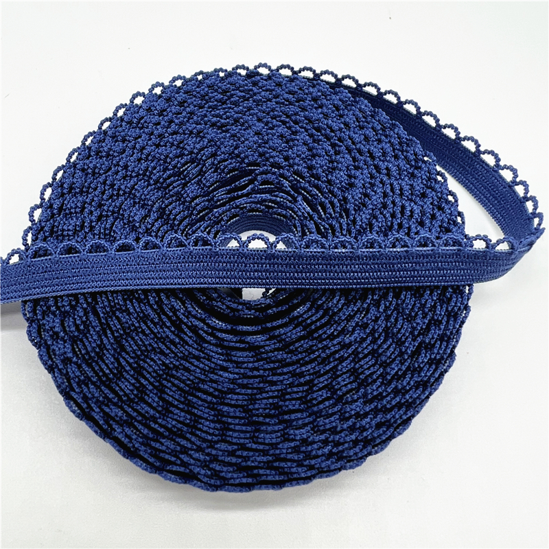 5yards 10mm Elastic Lace Ribbon Fold Over Spandex Elastic Band For Sewing Lace Trim DIY Headband Underwear Lingerie Accessory