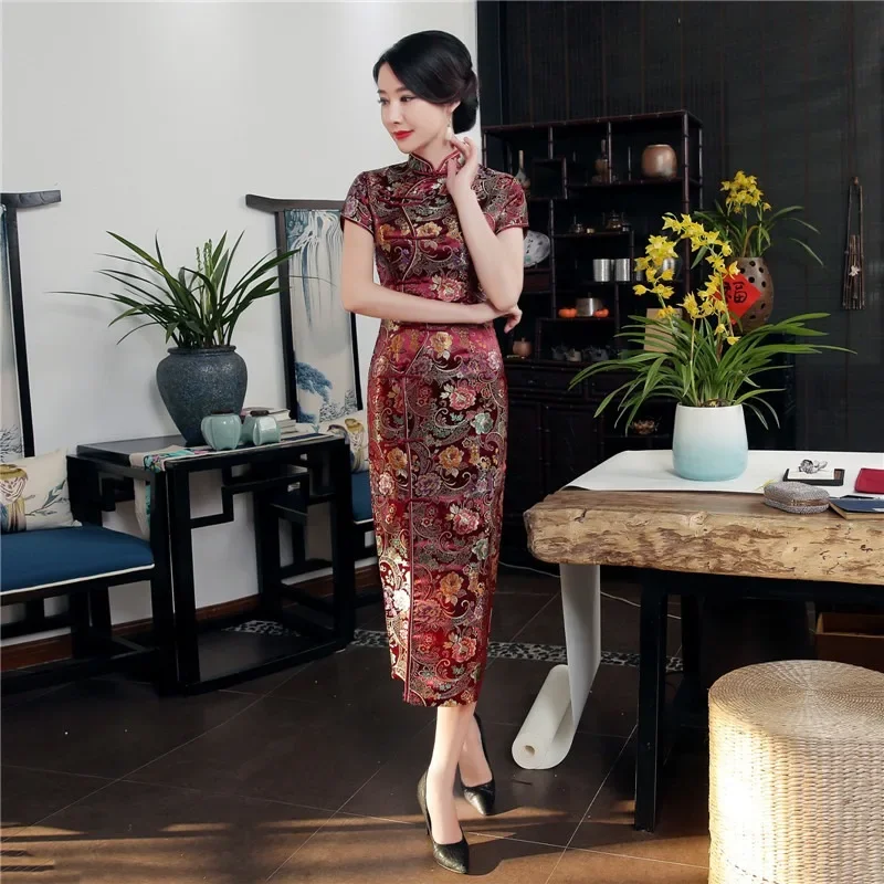 Fashion Clothes Vintage Dress for Women Clothing Streetwear Traditional Chinese Clothing Cheongsams Chinese Qipao Ethnic Style