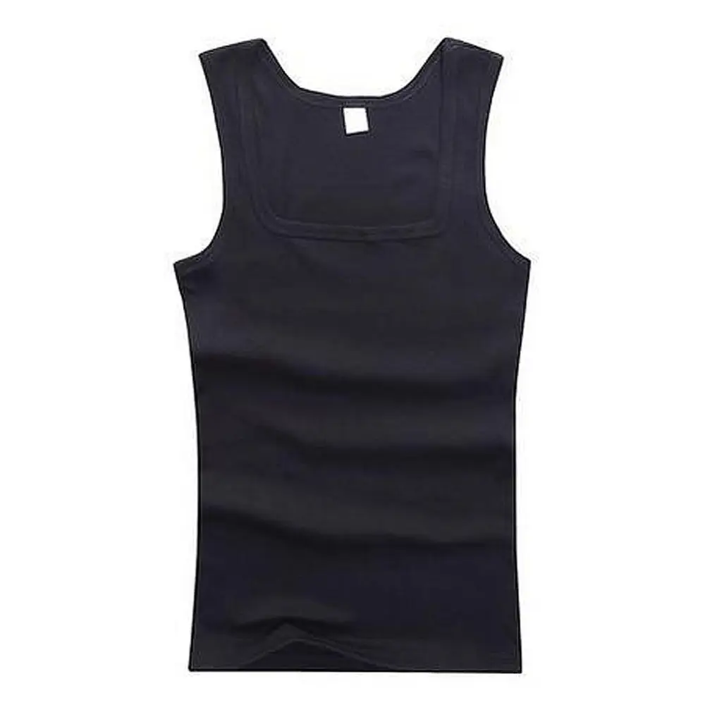 Women Solid Square Neck Ribbed Tank Top Camisole Men Clothing Singlets Basic Elastic Tank Tops Sleeveless Fitness Men Vest Hot