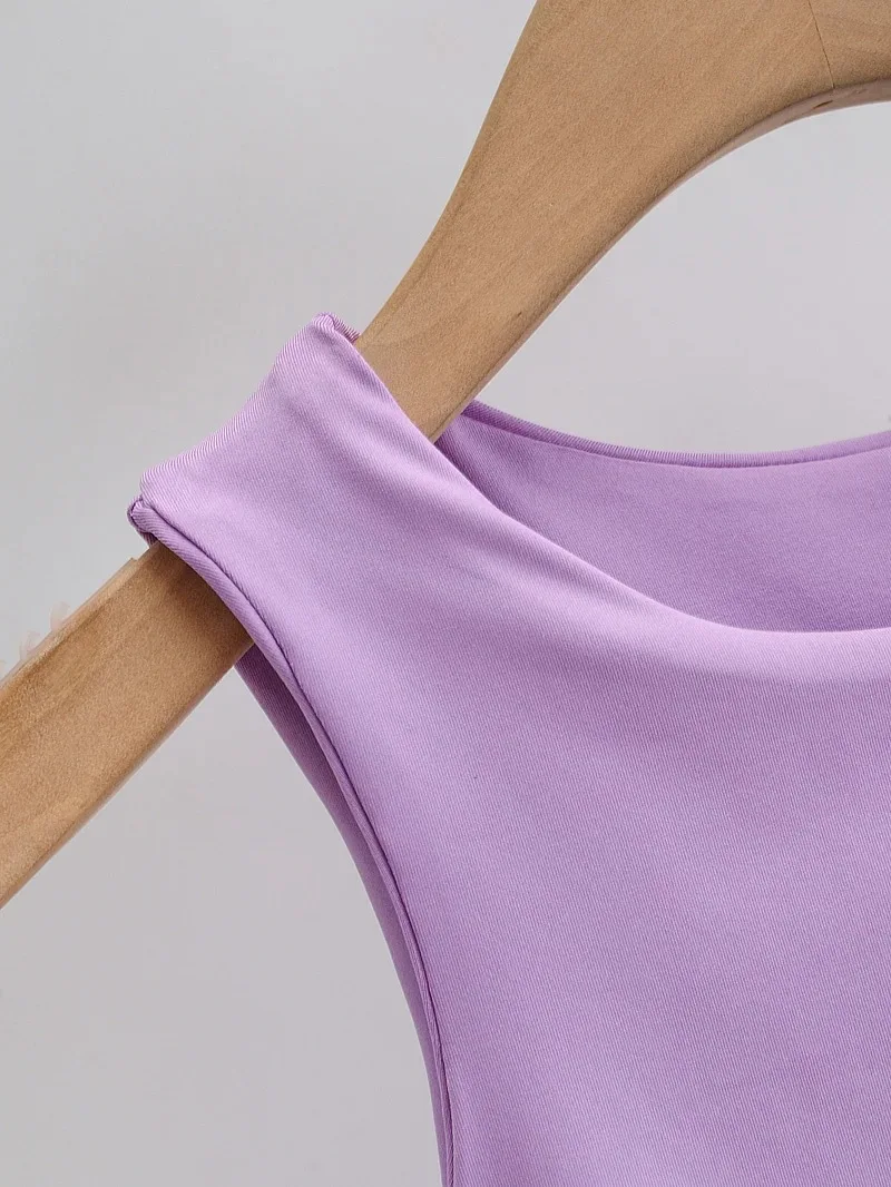 2025 Summer Fashion Women Sexy Slim Tops O-neck Sleeveless Double Nylon Ladies Good Quality Tank Tops 6 Colors