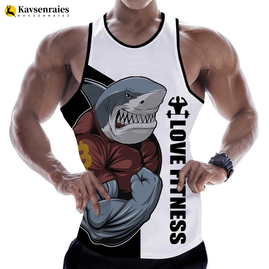 Rottweiler Love Fitness 3D Printed Tank Tops Animal Letter Print Tops Tees Sleeveless Vest Men Harajuku Streetwear GYM T-shirt