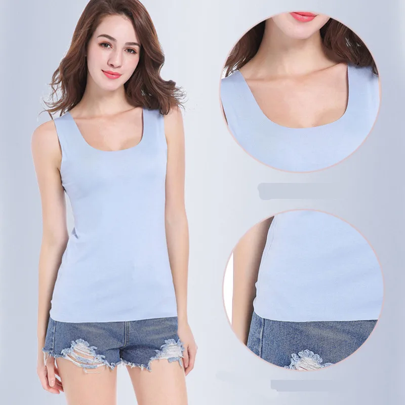 Sleeveless Soft Tank Top Women Summer Seamless Cutting Tanks Round Neck Sexy Slim Tops White Pink Lady Casual Tees Base Tees TOP