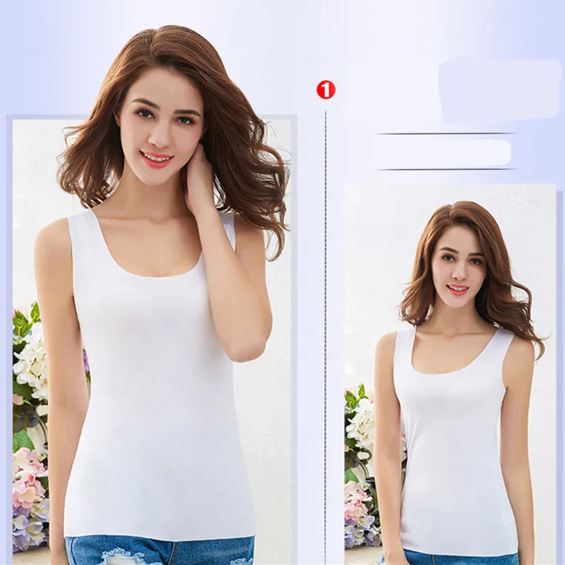 Sleeveless Soft Tank Top Women Summer Seamless Cutting Tanks Round Neck Sexy Slim Tops White Pink Lady Casual Tees Base Tees TOP