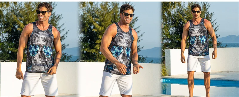 USA Eagle National Flag Graphic Tank Top Gym Clothing Men 3D Print Basketball Vest Summer Undershirt Harajuku Fashion Streetwear