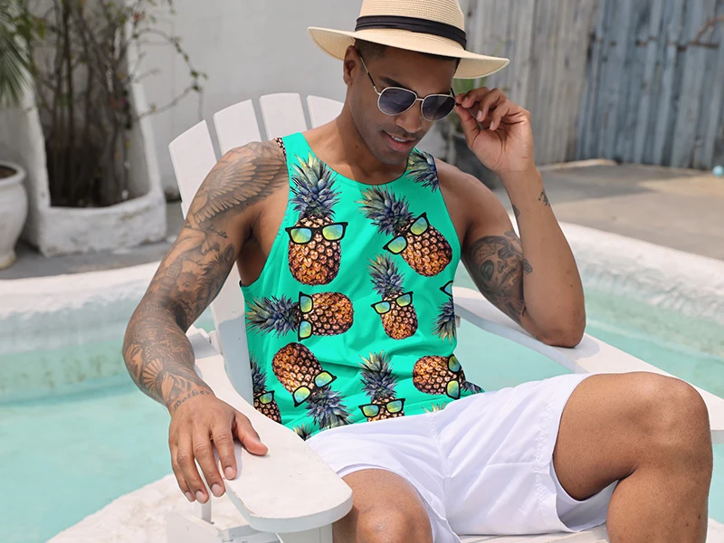 USA Eagle National Flag Graphic Tank Top Gym Clothing Men 3D Print Basketball Vest Summer Undershirt Harajuku Fashion Streetwear