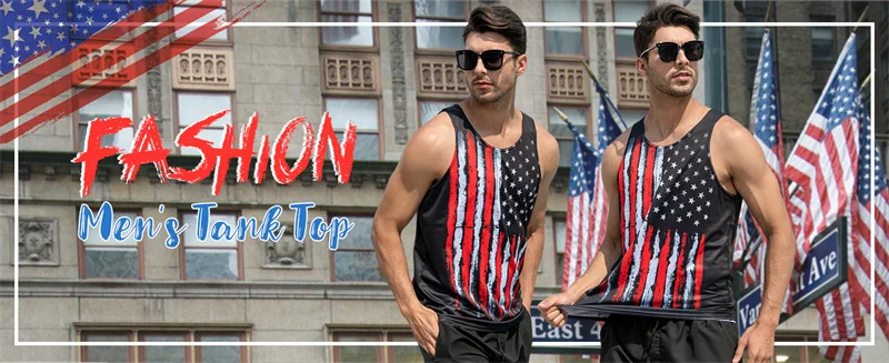 USA Eagle National Flag Graphic Tank Top Gym Clothing Men 3D Print Basketball Vest Summer Undershirt Harajuku Fashion Streetwear
