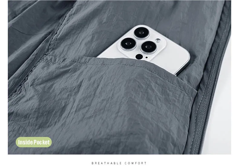 Summer Waterproof Hiking Jackets Men Fishing Cycling Hooded Gym Sports Running Coat Outdoor Sun-Protective Thin Jacket Clothing