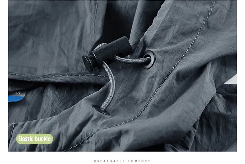 Summer Waterproof Hiking Jackets Men Fishing Cycling Hooded Gym Sports Running Coat Outdoor Sun-Protective Thin Jacket Clothing