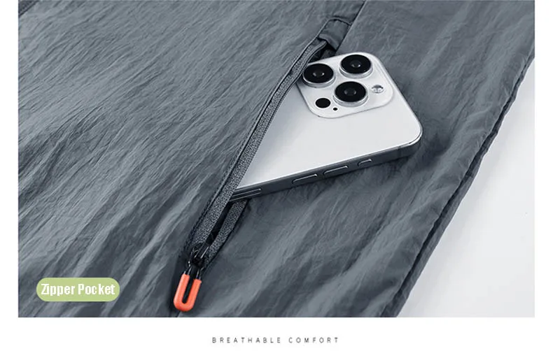 Summer Waterproof Hiking Jackets Men Fishing Cycling Hooded Gym Sports Running Coat Outdoor Sun-Protective Thin Jacket Clothing