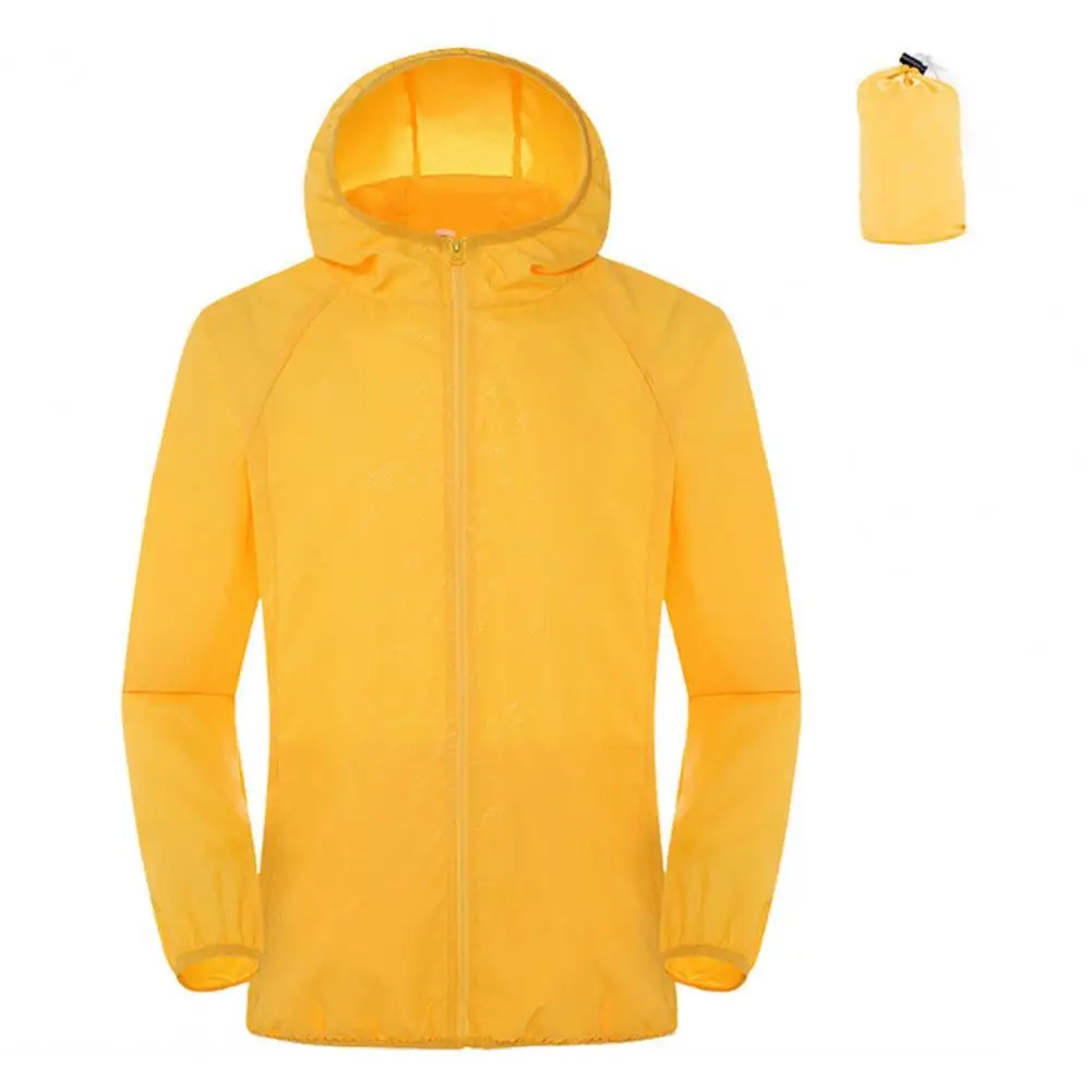 Sun Skin Coats Ultra Light Portable Foldable Hooded Windbreaker Jacket Unisex Anti UV Waterproof Camping Rain Jacket