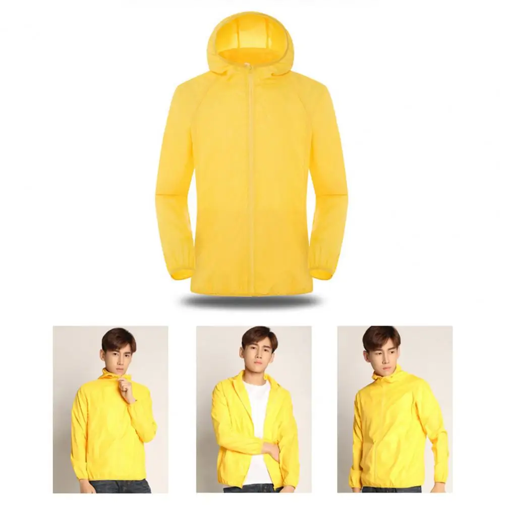 Sun Skin Coats Ultra Light Portable Foldable Hooded Windbreaker Jacket Unisex Anti UV Waterproof Camping Rain Jacket