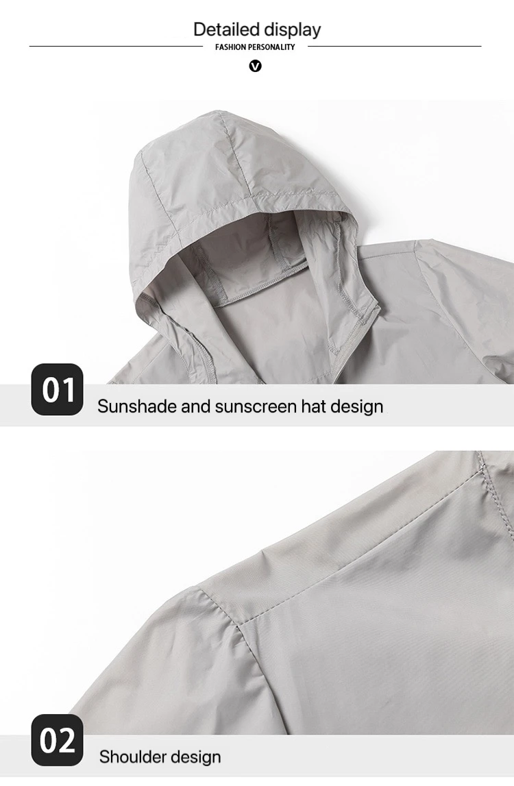 1pcs Breathable Ice Silk Hiking Jacket Outerwear Coat Camping Sun Protection Fishing Hunting Clothe Quick Dry Sunscreen Clothing