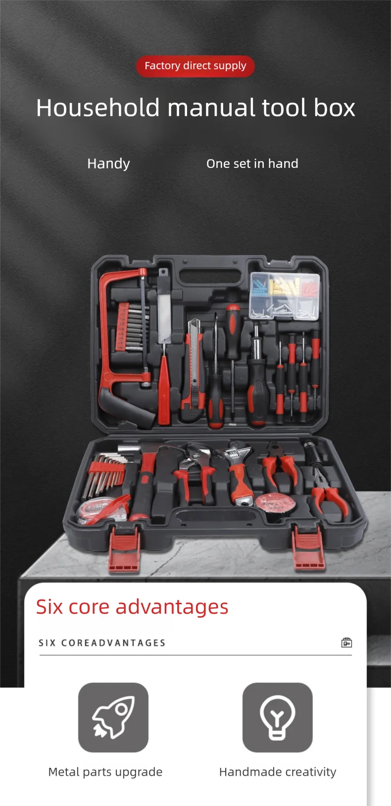 ZTEN Multifunctional Electrician Car Repair Toolbox Repair Combination Tool With Hot Melt Gun Home Hardware Set Tools