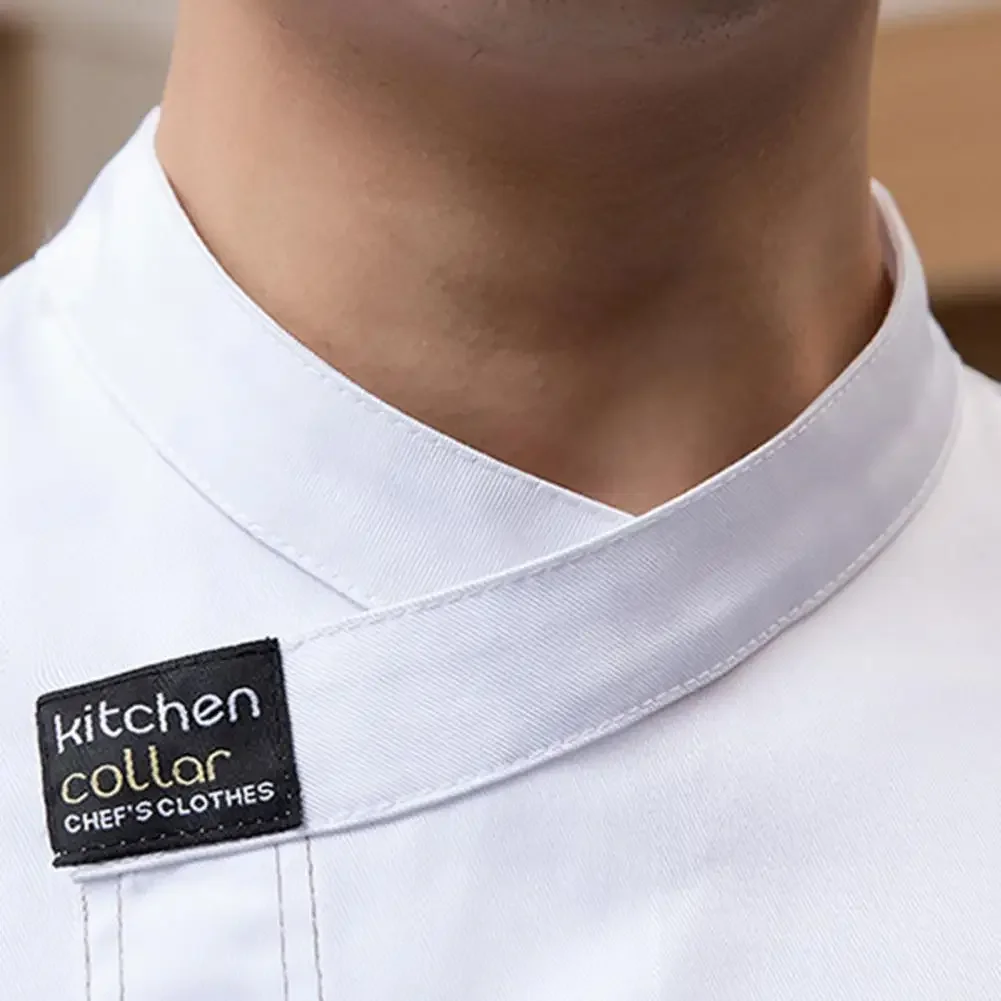 New Chef Jackets for Men Women Short Sleeve Cook Shirt Solid Chef Uniform Bakery Restaurant Waitress Waiter Uniform Tops