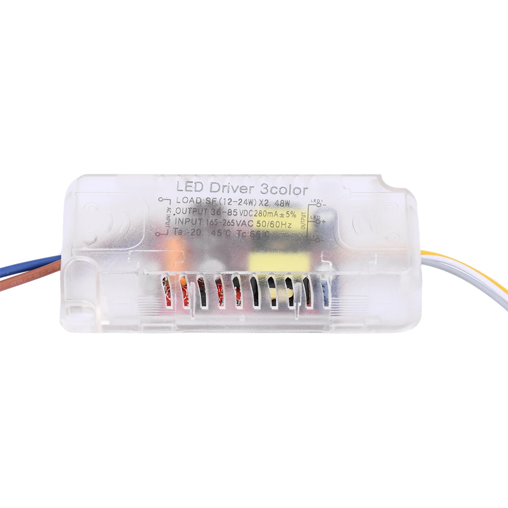 Infrared Remote Control Ceiling Light Power Supply LED Drive Power Supply Dimming and Color Mixing Driver 48W-288W For LED Light