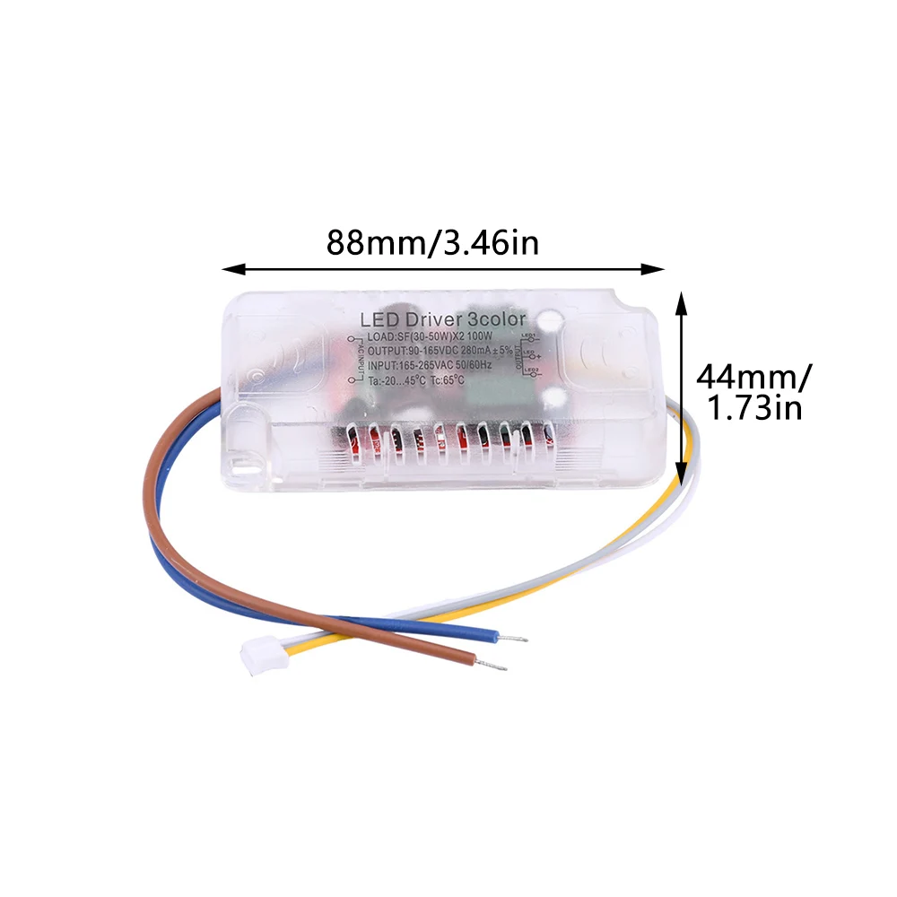 Infrared Remote Control Ceiling Light Power Supply LED Drive Power Supply Dimming and Color Mixing Driver 48W-288W For LED Light