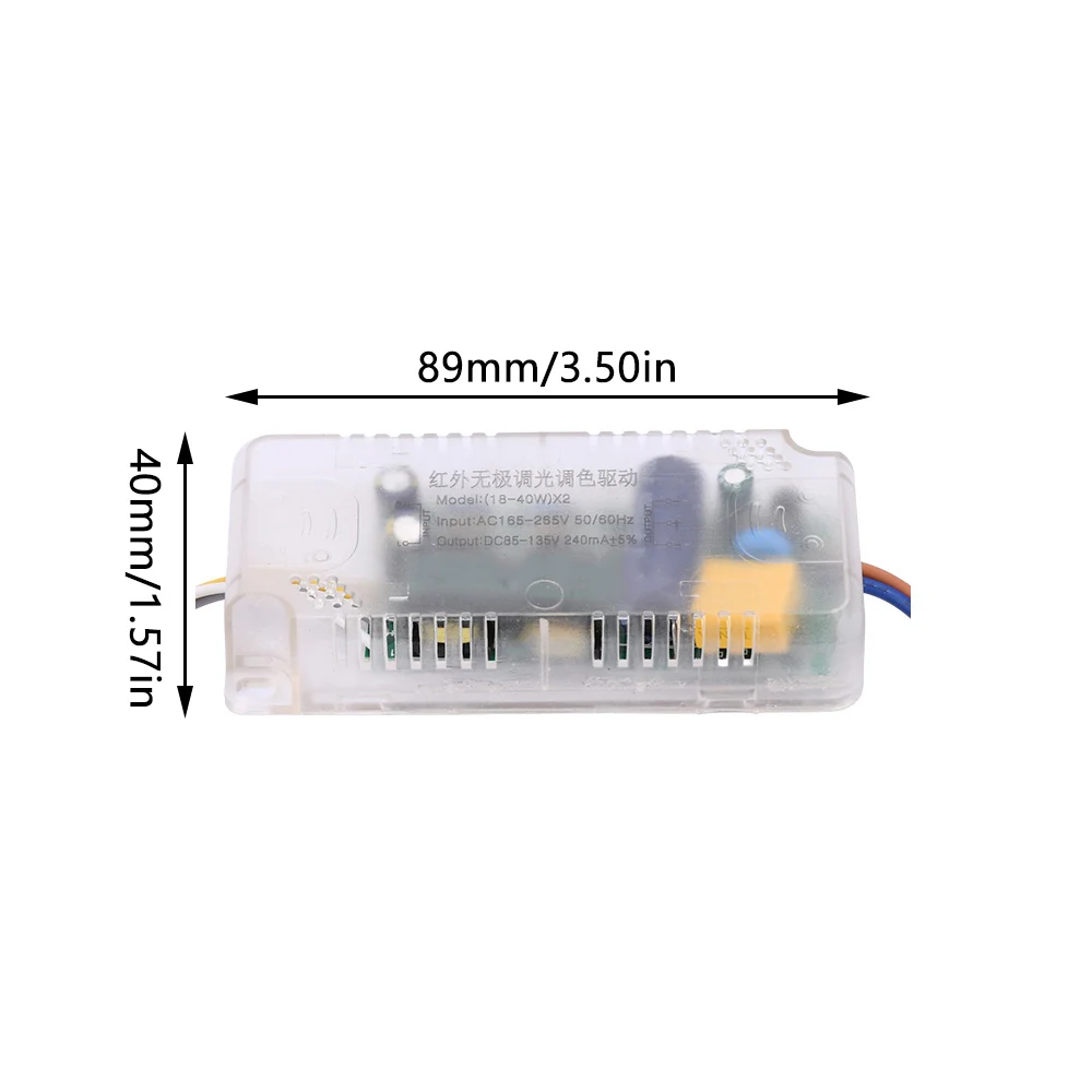 Infrared Remote Control Ceiling Light Power Supply LED Drive Power Supply Dimming and Color Mixing Driver 48W-288W For LED Light
